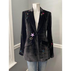 COPY - Cinq a Sept Velvet Starlight Estelle Blazer - 4
